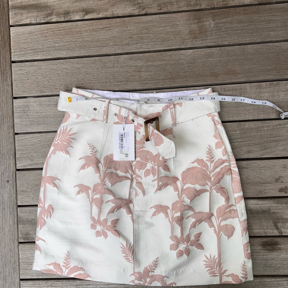 Ted Baker Floral Belted Mini Skirt - Picture 4 of 11